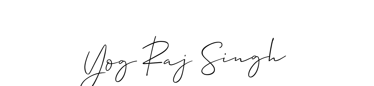 Use a signature maker to create a handwritten signature online. With this signature software, you can design (Allison_Script) your own signature for name Yog Raj Singh. Yog Raj Singh signature style 2 images and pictures png