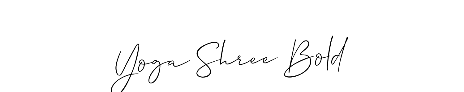 Make a beautiful signature design for name Yoga Shree Bold. Use this online signature maker to create a handwritten signature for free. Yoga Shree Bold signature style 2 images and pictures png