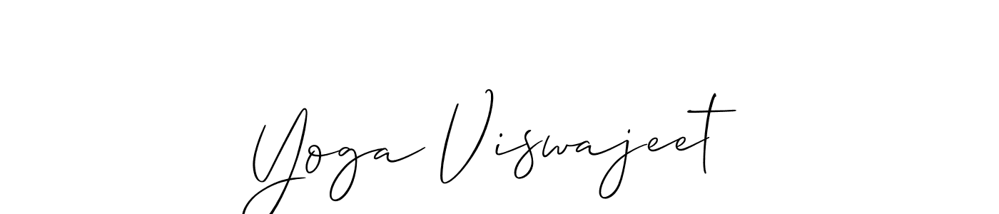 This is the best signature style for the Yoga Viswajeet name. Also you like these signature font (Allison_Script). Mix name signature. Yoga Viswajeet signature style 2 images and pictures png