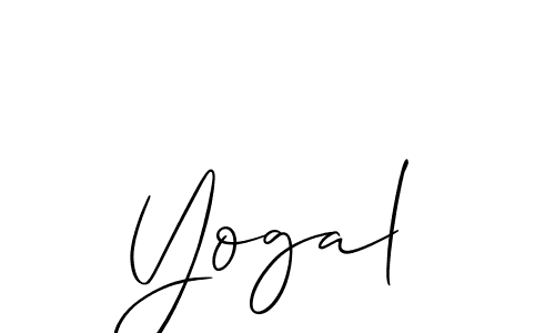 How to Draw Yogal signature style? Allison_Script is a latest design signature styles for name Yogal. Yogal signature style 2 images and pictures png