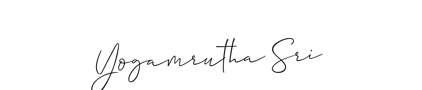 You can use this online signature creator to create a handwritten signature for the name Yogamrutha Sri. This is the best online autograph maker. Yogamrutha Sri signature style 2 images and pictures png