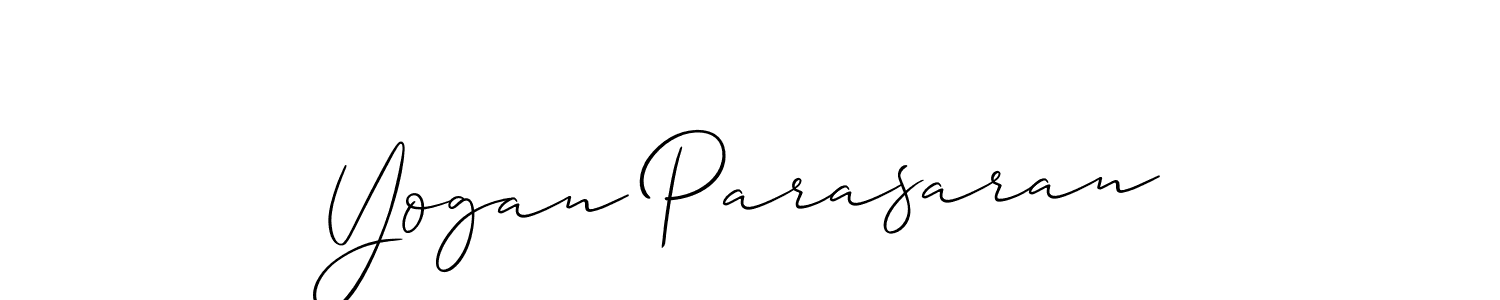 Best and Professional Signature Style for Yogan Parasaran. Allison_Script Best Signature Style Collection. Yogan Parasaran signature style 2 images and pictures png