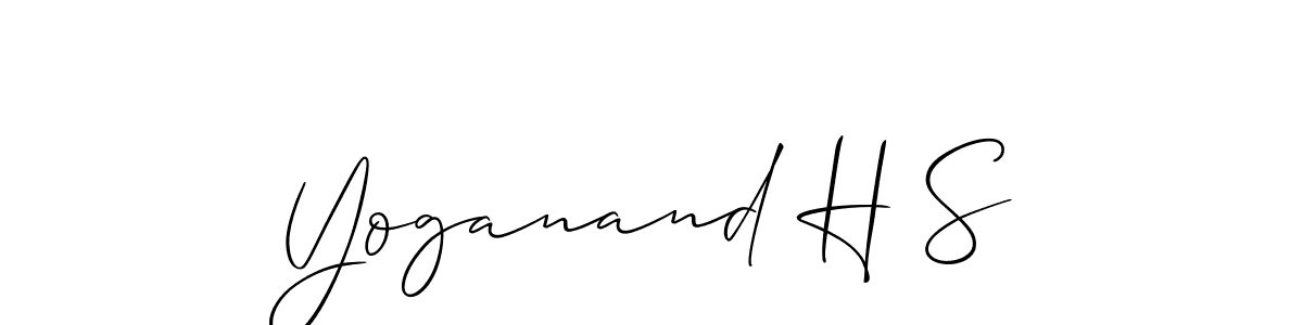 Check out images of Autograph of Yoganand H S name. Actor Yoganand H S Signature Style. Allison_Script is a professional sign style online. Yoganand H S signature style 2 images and pictures png
