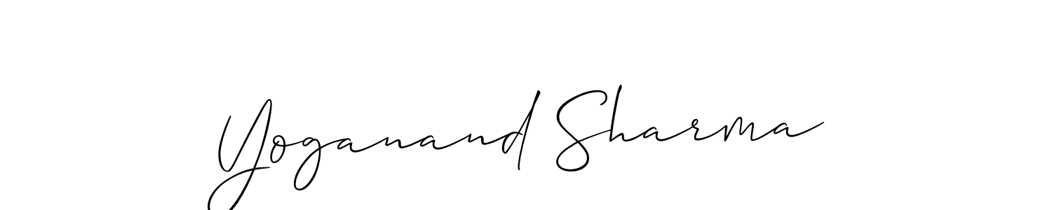 This is the best signature style for the Yoganand Sharma name. Also you like these signature font (Allison_Script). Mix name signature. Yoganand Sharma signature style 2 images and pictures png