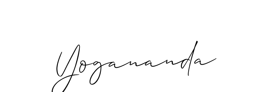 The best way (Allison_Script) to make a short signature is to pick only two or three words in your name. The name Yogananda include a total of six letters. For converting this name. Yogananda signature style 2 images and pictures png