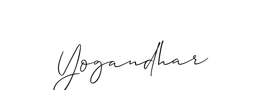 The best way (Allison_Script) to make a short signature is to pick only two or three words in your name. The name Yogandhar include a total of six letters. For converting this name. Yogandhar signature style 2 images and pictures png