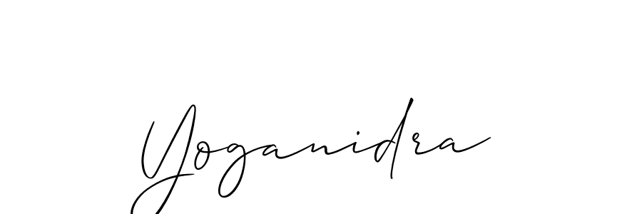 Yoganidra stylish signature style. Best Handwritten Sign (Allison_Script) for my name. Handwritten Signature Collection Ideas for my name Yoganidra. Yoganidra signature style 2 images and pictures png