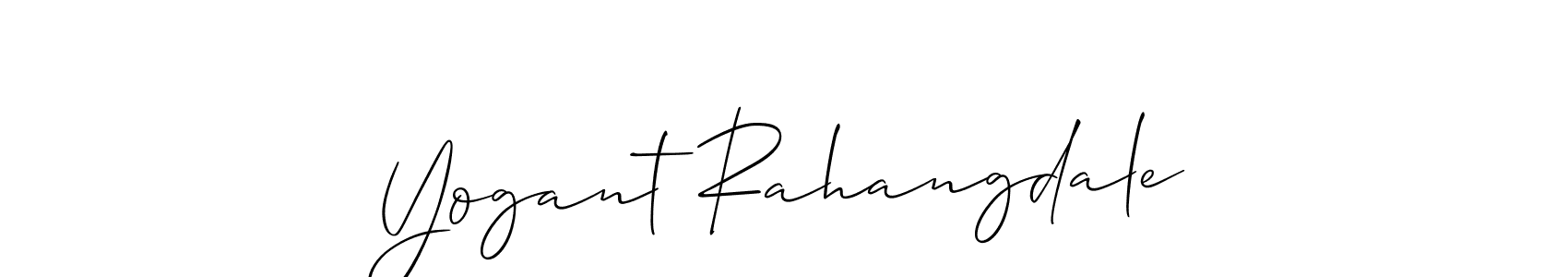 The best way (Allison_Script) to make a short signature is to pick only two or three words in your name. The name Yogant Rahangdale include a total of six letters. For converting this name. Yogant Rahangdale signature style 2 images and pictures png