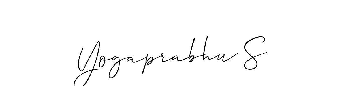 Best and Professional Signature Style for Yogaprabhu S. Allison_Script Best Signature Style Collection. Yogaprabhu S signature style 2 images and pictures png