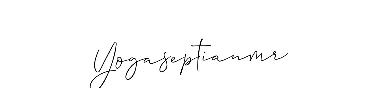 You should practise on your own different ways (Allison_Script) to write your name (Yogaseptianmr) in signature. don't let someone else do it for you. Yogaseptianmr signature style 2 images and pictures png