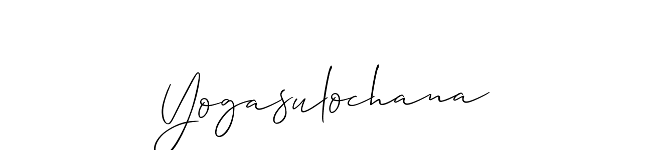 Similarly Allison_Script is the best handwritten signature design. Signature creator online .You can use it as an online autograph creator for name Yogasulochana. Yogasulochana signature style 2 images and pictures png