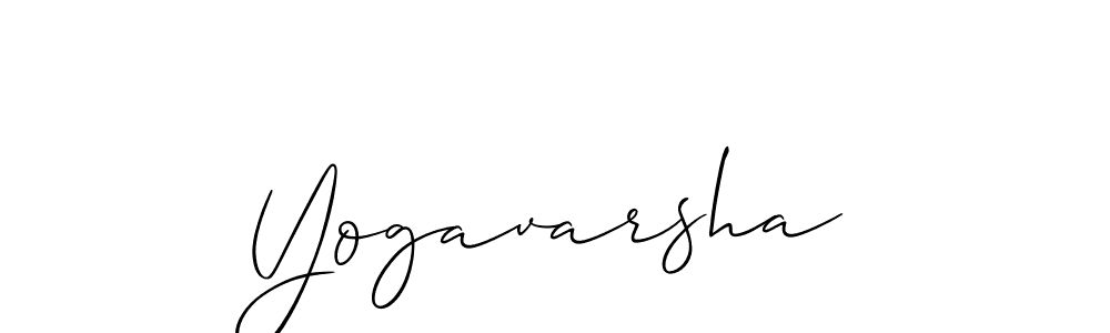 Design your own signature with our free online signature maker. With this signature software, you can create a handwritten (Allison_Script) signature for name Yogavarsha. Yogavarsha signature style 2 images and pictures png