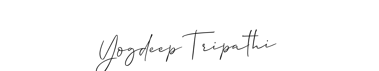 This is the best signature style for the Yogdeep Tripathi name. Also you like these signature font (Allison_Script). Mix name signature. Yogdeep Tripathi signature style 2 images and pictures png