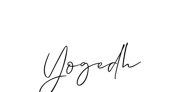 Also we have Yogedh name is the best signature style. Create professional handwritten signature collection using Allison_Script autograph style. Yogedh signature style 2 images and pictures png