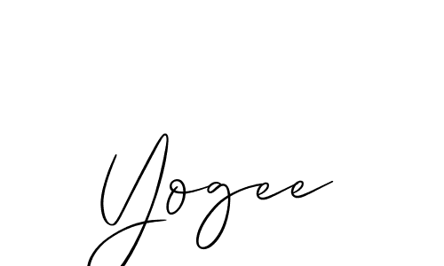 Similarly Allison_Script is the best handwritten signature design. Signature creator online .You can use it as an online autograph creator for name Yogee. Yogee signature style 2 images and pictures png