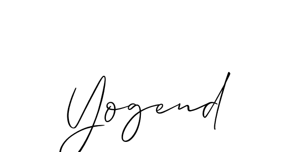 Make a beautiful signature design for name Yogend. Use this online signature maker to create a handwritten signature for free. Yogend signature style 2 images and pictures png