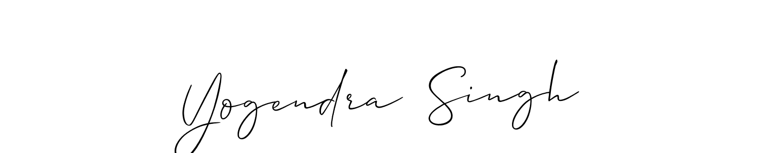 You should practise on your own different ways (Allison_Script) to write your name (Yogendra  Singh) in signature. don't let someone else do it for you. Yogendra  Singh signature style 2 images and pictures png