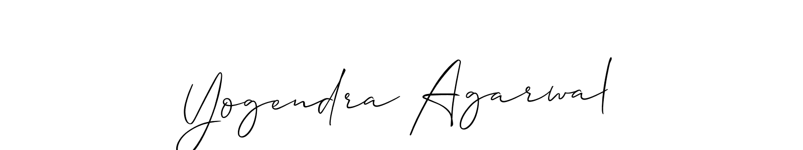 Use a signature maker to create a handwritten signature online. With this signature software, you can design (Allison_Script) your own signature for name Yogendra Agarwal. Yogendra Agarwal signature style 2 images and pictures png