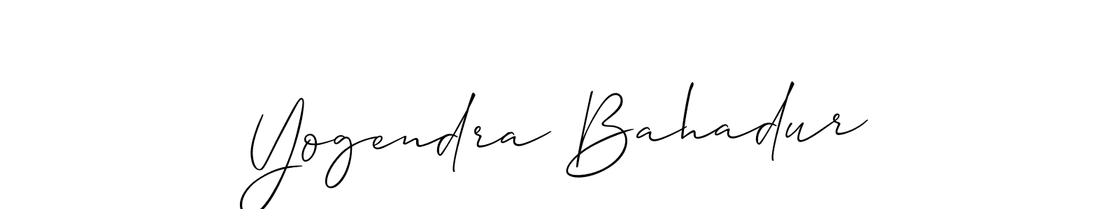 How to Draw Yogendra Bahadur signature style? Allison_Script is a latest design signature styles for name Yogendra Bahadur. Yogendra Bahadur signature style 2 images and pictures png