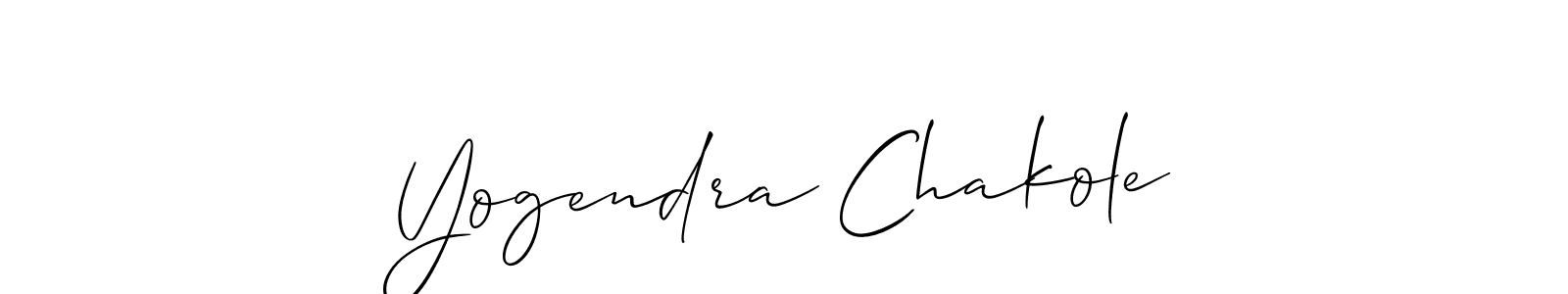 if you are searching for the best signature style for your name Yogendra Chakole. so please give up your signature search. here we have designed multiple signature styles  using Allison_Script. Yogendra Chakole signature style 2 images and pictures png