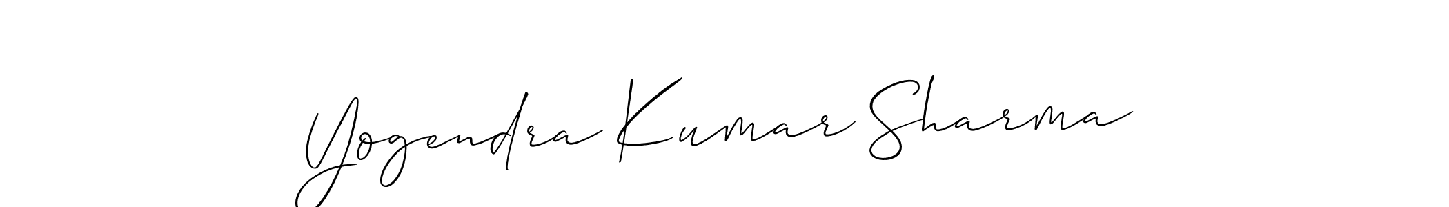 Also You can easily find your signature by using the search form. We will create Yogendra Kumar Sharma name handwritten signature images for you free of cost using Allison_Script sign style. Yogendra Kumar Sharma signature style 2 images and pictures png