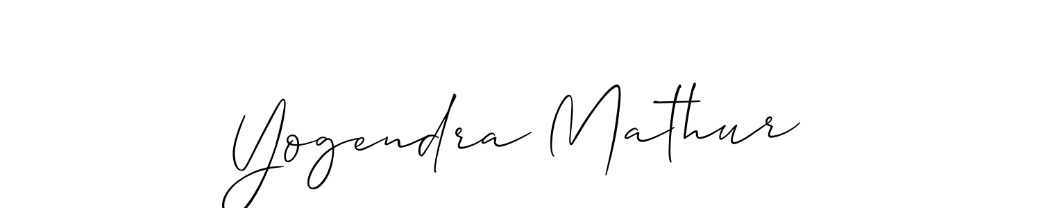 It looks lik you need a new signature style for name Yogendra Mathur. Design unique handwritten (Allison_Script) signature with our free signature maker in just a few clicks. Yogendra Mathur signature style 2 images and pictures png