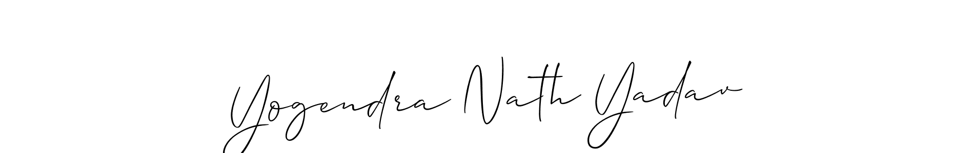 Create a beautiful signature design for name Yogendra Nath Yadav. With this signature (Allison_Script) fonts, you can make a handwritten signature for free. Yogendra Nath Yadav signature style 2 images and pictures png