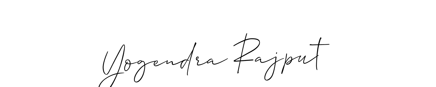You should practise on your own different ways (Allison_Script) to write your name (Yogendra Rajput) in signature. don't let someone else do it for you. Yogendra Rajput signature style 2 images and pictures png