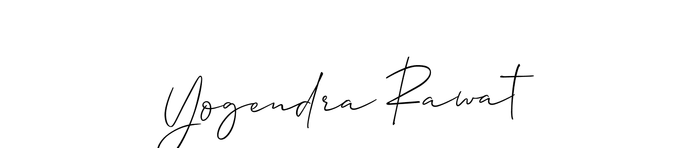 Allison_Script is a professional signature style that is perfect for those who want to add a touch of class to their signature. It is also a great choice for those who want to make their signature more unique. Get Yogendra Rawat name to fancy signature for free. Yogendra Rawat signature style 2 images and pictures png