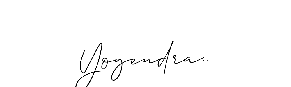 You should practise on your own different ways (Allison_Script) to write your name (Yogendra..) in signature. don't let someone else do it for you. Yogendra.. signature style 2 images and pictures png