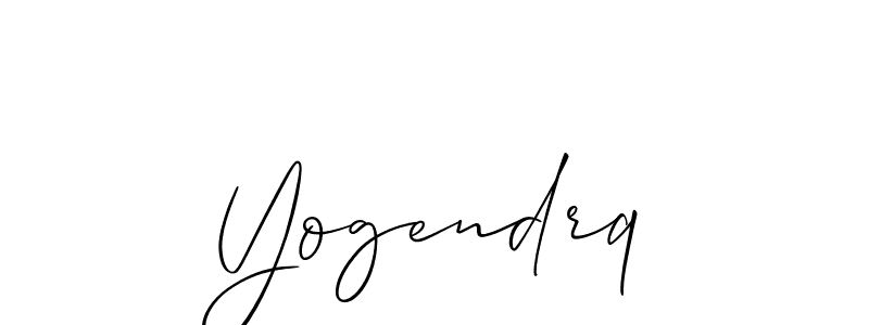 Also we have Yogendrq name is the best signature style. Create professional handwritten signature collection using Allison_Script autograph style. Yogendrq signature style 2 images and pictures png