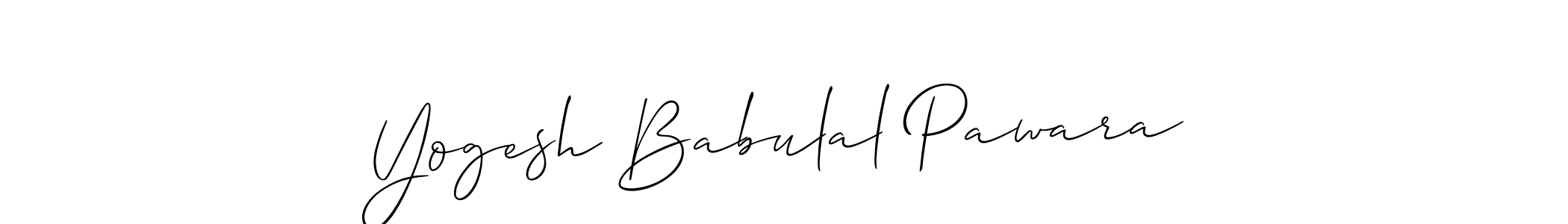 This is the best signature style for the Yogesh Babulal Pawara name. Also you like these signature font (Allison_Script). Mix name signature. Yogesh Babulal Pawara signature style 2 images and pictures png