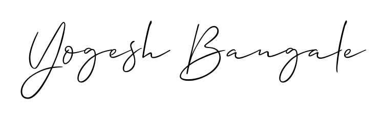 Transform the name Yogesh Bangale into a signature masterpiece using Allison_Script font. Ideal for photographers, artists, and creators looking for watermarks. Yogesh Bangale signature style 2 images and pictures png