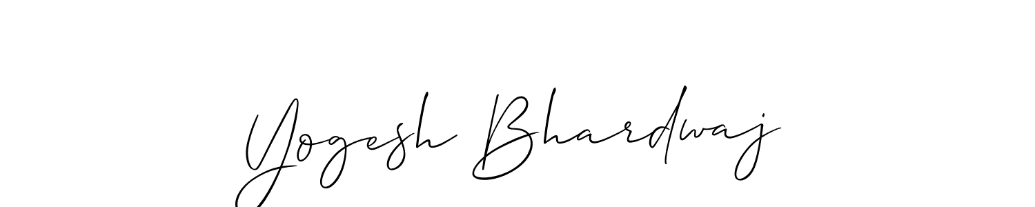 How to make Yogesh Bhardwaj signature? Allison_Script is a professional autograph style. Create handwritten signature for Yogesh Bhardwaj name. Yogesh Bhardwaj signature style 2 images and pictures png