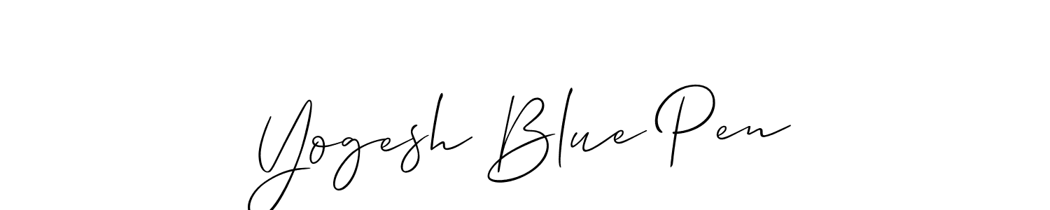 Check out images of Autograph of Yogesh Blue Pen name. Actor Yogesh Blue Pen Signature Style. Allison_Script is a professional sign style online. Yogesh Blue Pen signature style 2 images and pictures png