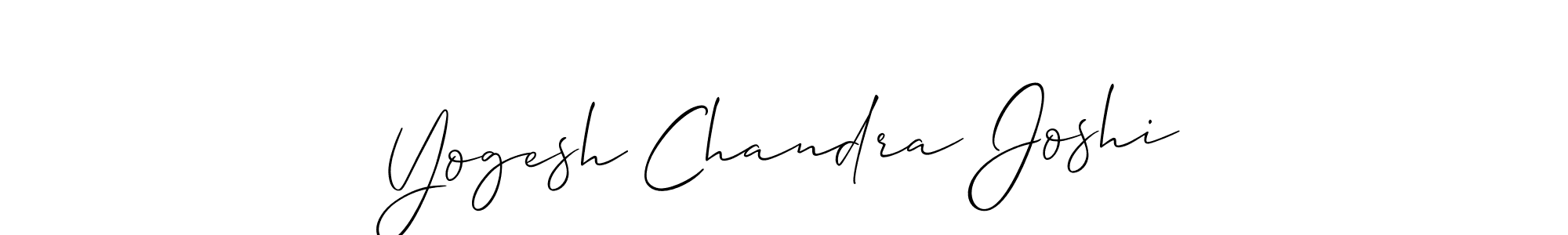 Also we have Yogesh Chandra Joshi name is the best signature style. Create professional handwritten signature collection using Allison_Script autograph style. Yogesh Chandra Joshi signature style 2 images and pictures png