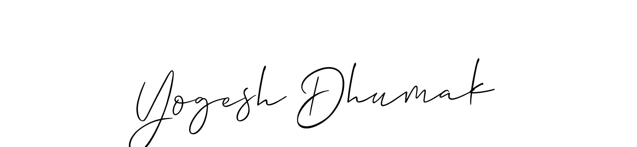 Make a beautiful signature design for name Yogesh Dhumak. Use this online signature maker to create a handwritten signature for free. Yogesh Dhumak signature style 2 images and pictures png