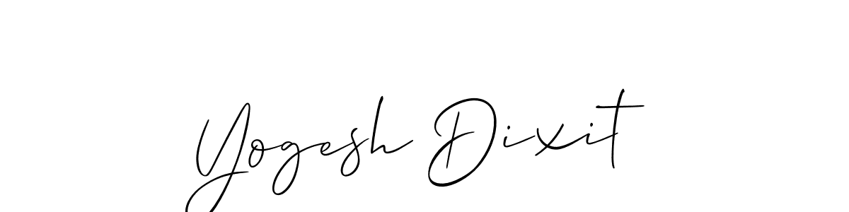 Make a beautiful signature design for name Yogesh Dixit. With this signature (Allison_Script) style, you can create a handwritten signature for free. Yogesh Dixit signature style 2 images and pictures png