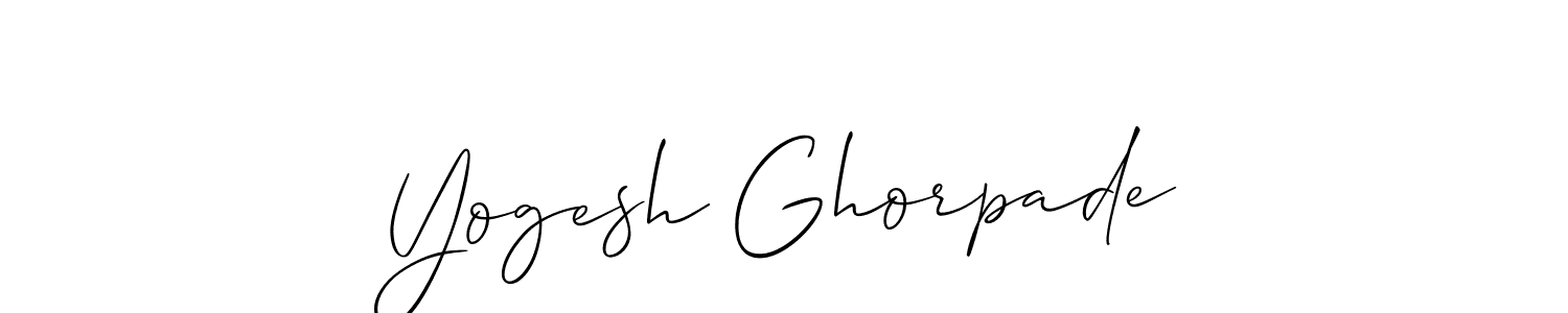 Also You can easily find your signature by using the search form. We will create Yogesh Ghorpade name handwritten signature images for you free of cost using Allison_Script sign style. Yogesh Ghorpade signature style 2 images and pictures png