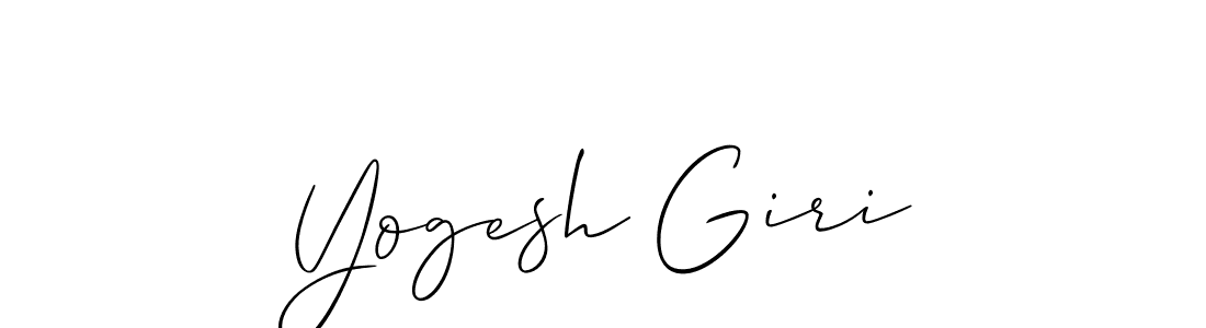 The best way (Allison_Script) to make a short signature is to pick only two or three words in your name. The name Yogesh Giri include a total of six letters. For converting this name. Yogesh Giri signature style 2 images and pictures png