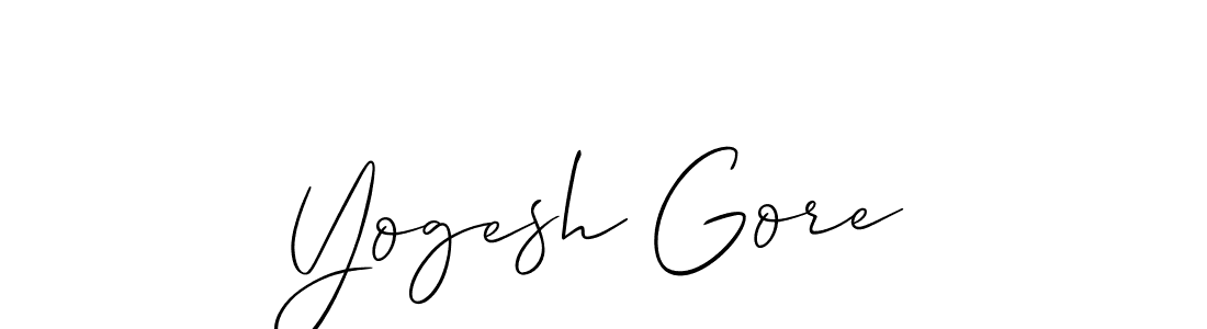 Best and Professional Signature Style for Yogesh Gore. Allison_Script Best Signature Style Collection. Yogesh Gore signature style 2 images and pictures png