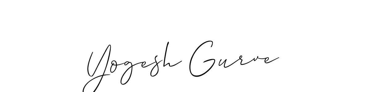 The best way (Allison_Script) to make a short signature is to pick only two or three words in your name. The name Yogesh Gurve include a total of six letters. For converting this name. Yogesh Gurve signature style 2 images and pictures png