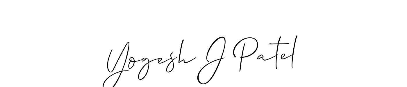 Yogesh J Patel stylish signature style. Best Handwritten Sign (Allison_Script) for my name. Handwritten Signature Collection Ideas for my name Yogesh J Patel. Yogesh J Patel signature style 2 images and pictures png