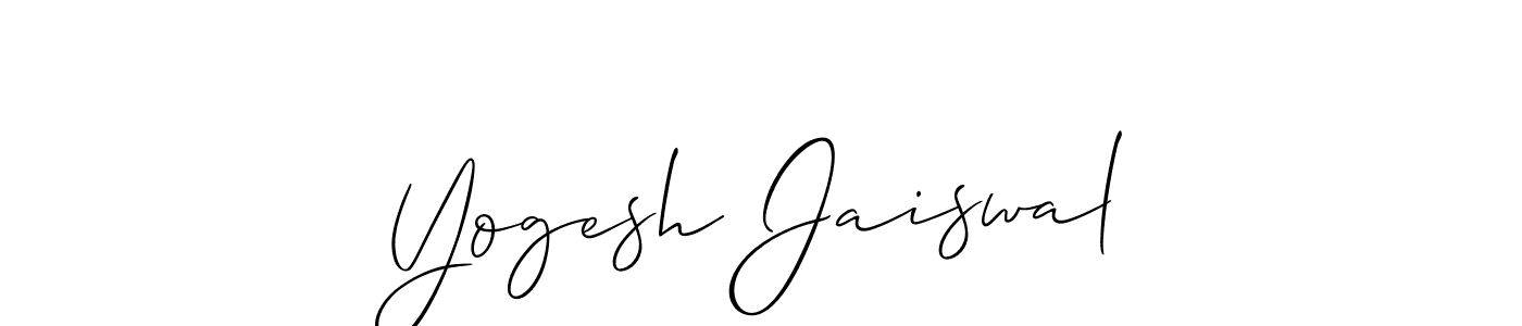 Also You can easily find your signature by using the search form. We will create Yogesh Jaiswal name handwritten signature images for you free of cost using Allison_Script sign style. Yogesh Jaiswal signature style 2 images and pictures png