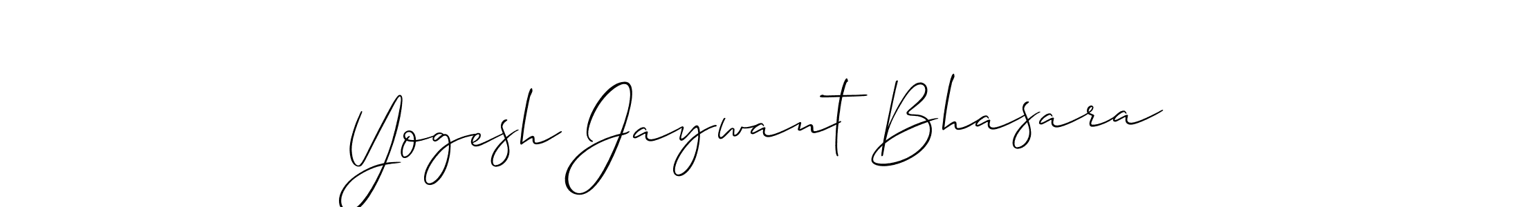 Use a signature maker to create a handwritten signature online. With this signature software, you can design (Allison_Script) your own signature for name Yogesh Jaywant Bhasara. Yogesh Jaywant Bhasara signature style 2 images and pictures png