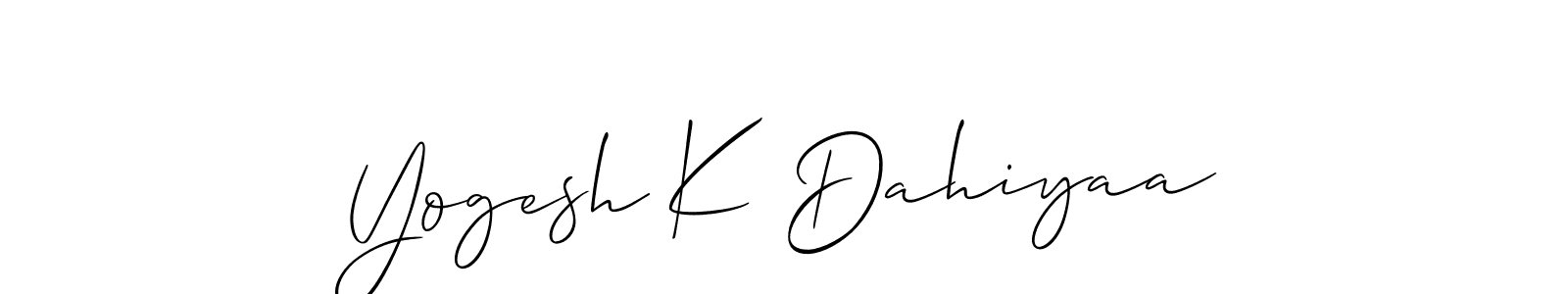 You can use this online signature creator to create a handwritten signature for the name Yogesh K Dahiyaa. This is the best online autograph maker. Yogesh K Dahiyaa signature style 2 images and pictures png