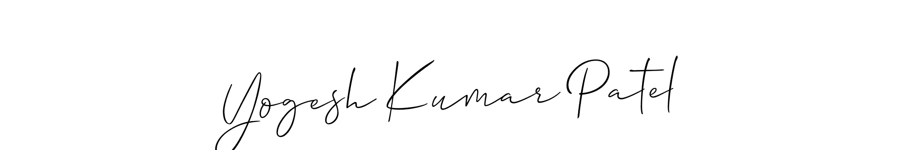 Also You can easily find your signature by using the search form. We will create Yogesh Kumar Patel name handwritten signature images for you free of cost using Allison_Script sign style. Yogesh Kumar Patel signature style 2 images and pictures png