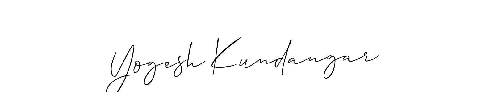 You can use this online signature creator to create a handwritten signature for the name Yogesh Kundangar. This is the best online autograph maker. Yogesh Kundangar signature style 2 images and pictures png