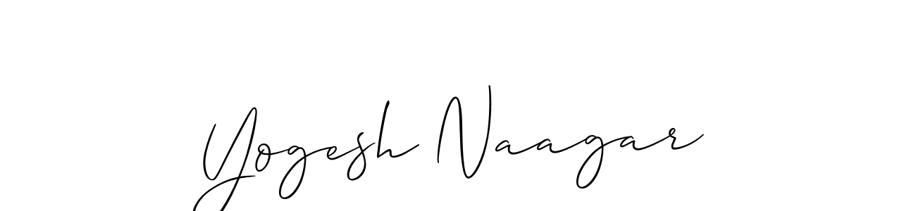 Use a signature maker to create a handwritten signature online. With this signature software, you can design (Allison_Script) your own signature for name Yogesh Naagar. Yogesh Naagar signature style 2 images and pictures png