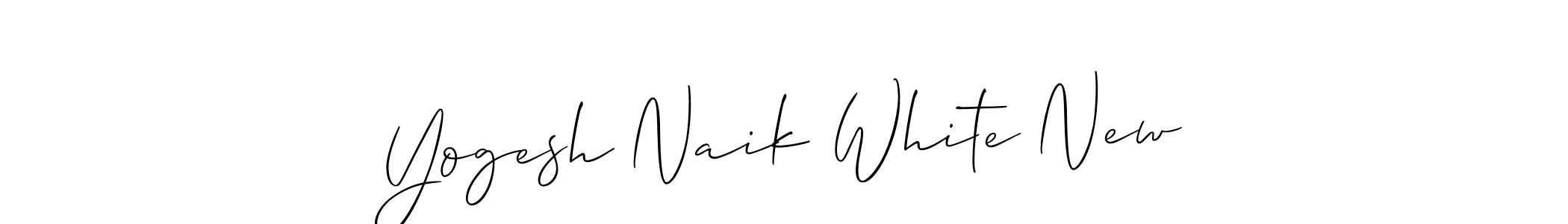How to Draw Yogesh Naik White New signature style? Allison_Script is a latest design signature styles for name Yogesh Naik White New. Yogesh Naik White New signature style 2 images and pictures png